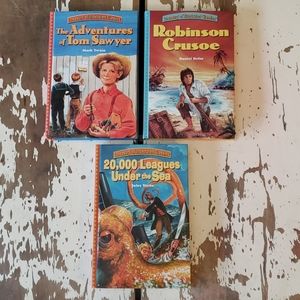 Crusoe, Sawyer, and 20,000 Leagues Set of 3 Books